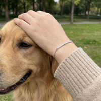 Thumbnail for Bracciale con barra di cristalli