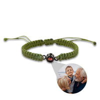 Thumbnail for Man Olive Photo Bracelet featuring a circle pendant for photo embedding by Brother & Sisters.