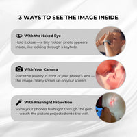 Thumbnail for Minimalist Photo Bracelet: 3 ways to see hidden image inside - naked eye, camera, flashlight projection - Brother & Sisters