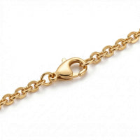 Thumbnail for Close-up of the clasp on the Precious Name Necklace by Brother & Sisters, featuring a gold-toned chain.