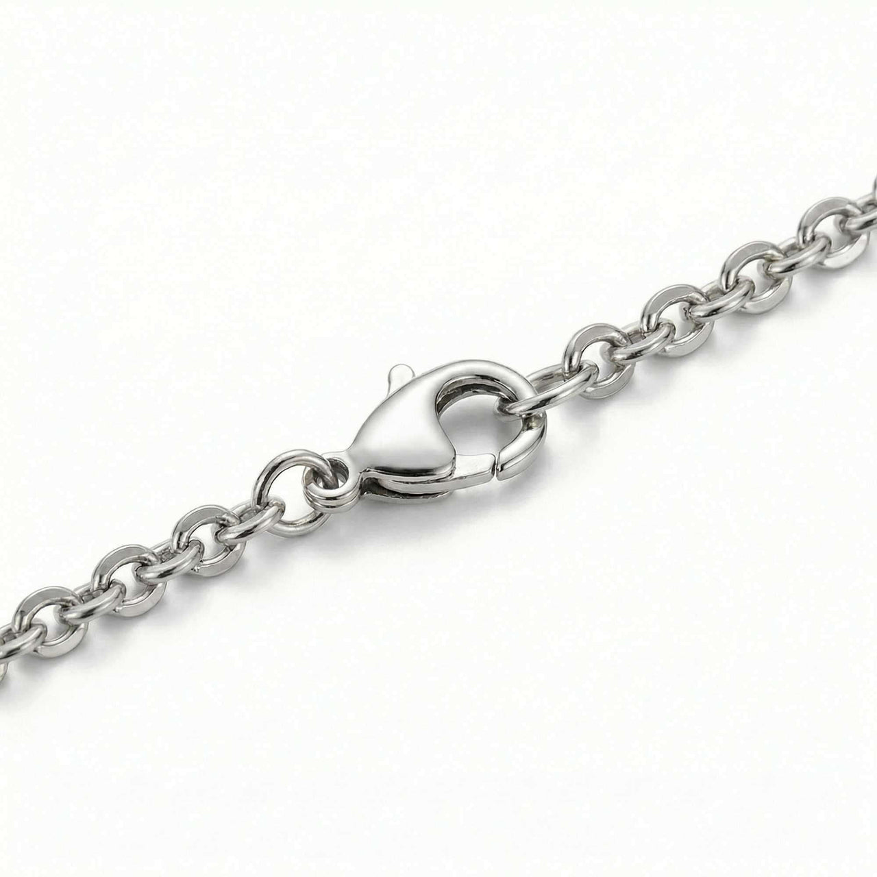 Precious Name Necklace chain close-up showing clasp and link details by Brother & Sisters.