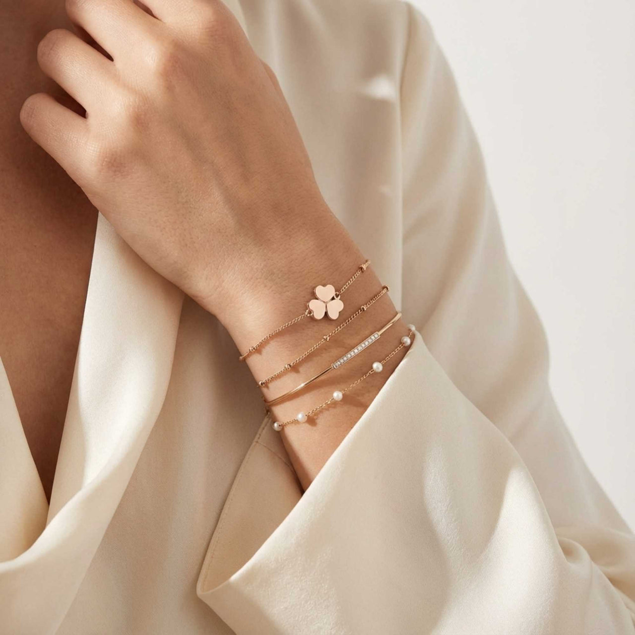 Bracciale con trifoglio