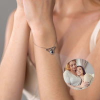 Thumbnail for Angel Photo Bracelet featuring elegant angel wing motif, showcasing cherished memories by Brother & Sisters.