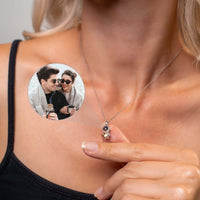Thumbnail for Astronaut Photo Necklace featuring custom photo pendant showcasing loved ones by Brother & Sisters.