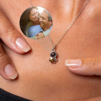 Thumbnail for Astronaut Photo Necklace by Brother & Sisters featuring a customisable pendant with a personal photo.