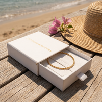 Thumbnail for Rope Twist Anklet in Brother & Sisters gift box on beach