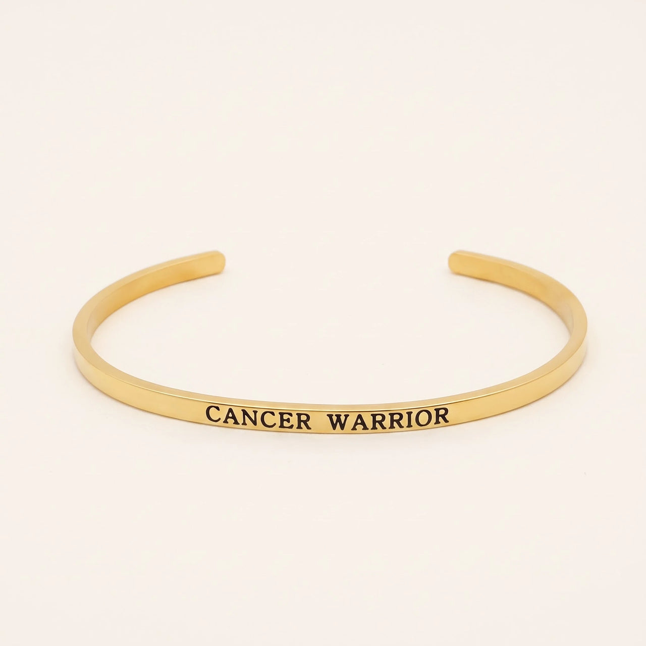 Bracciale motivazionale — foto prodotto su sfondo bianco, oro | SKU: 7220397-gold-plated-color