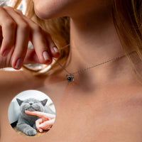 Thumbnail for Cat Photo Necklace showcasing a hidden photo feature of a cat, personalized jewelry by Brother & Sisters.