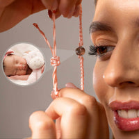 Thumbnail for Pink Photo Bracelet featuring personalized photo of a baby, capturing cherished moments with Brother & Sisters.