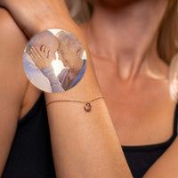 Thumbnail for Circular Photo Bracelet with a circular charm, capturing precious memories, by Brother & Sisters.