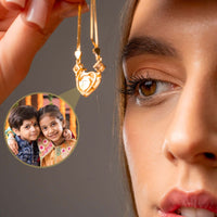 Thumbnail for Diamond Photo Bracelet with a heart pendant showcasing a cherished photo, perfect keepsake by Brother & Sisters.