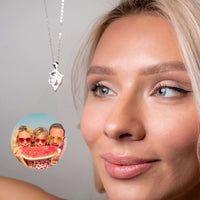 Thumbnail for Dolphin Photo Necklace featuring a personalized photo, elegant design by Brother & Sisters, showcasing cherished memories.