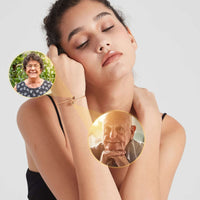 Thumbnail for Double Photo Bangle - Personalised Bracelet - Photo Bracelet - Picture Bracelet - Womens Bracelet Bracelet Brother & Sisters