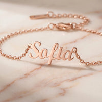 Thumbnail for Engraved Letter Anklet