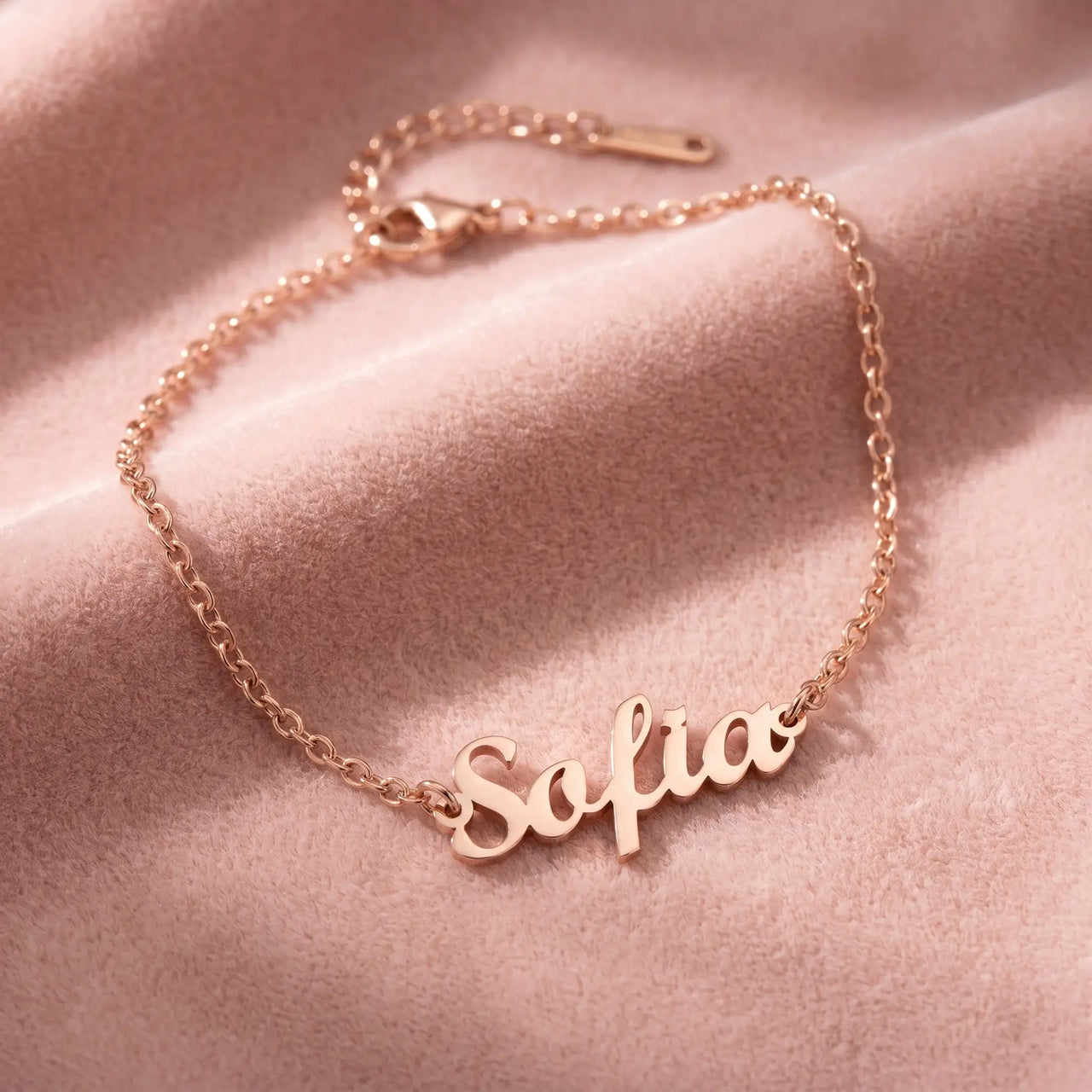 Engraved Letter Anklet