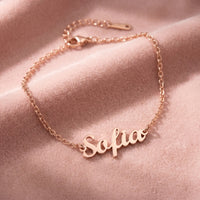 Thumbnail for Engraved Letter Anklet