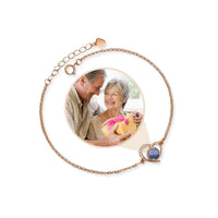 Thumbnail for Favorite Photo Bracelet from Brother & Sisters featuring a heart design and a cherished photo of loved ones.