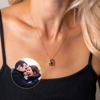 Thumbnail for Girlfriend Photo Necklace featuring a personalized pendant, capturing special moments with elegant design by Brother & Sisters.