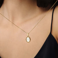 Thumbnail for Princess Initial Necklace – Gold necklace for women featuring a personalized letter pendant by Brother & Sisters.