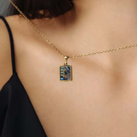 Thumbnail for Happiness Initial Necklace - Gold necklace with 'L' pendant, designed by Brother & Sisters, personalized for women.
