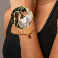 Thumbnail for Halo Personalized Photo Bracelet - Personalized Gift for Women - Custom Jewelry For Her - Custom Bracelet Picture - Personalised Photo Gift Bracelet Brother & Sisters