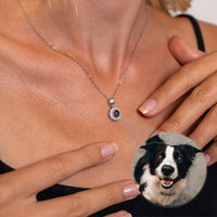 Thumbnail for Halo Photo Necklace - Personalised Necklace - Customised Necklace Necklace Brother & Sisters