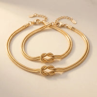 Thumbnail for Lane B v3 Knot Couple Bracelet gold packshot pair double chain visible