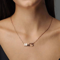 Thumbnail for Kitty Name Necklace by Brother & Sisters features a gold name pendant with a cat design, perfect personalized gift.