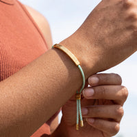 Thumbnail for La Menthe, gold bracelet — close up | SKU: lamenthe-g