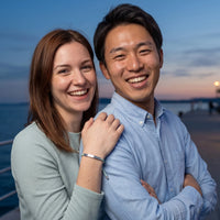 Thumbnail for La Menthe, silver bracelet — couple | SKU: lamenthe-wg