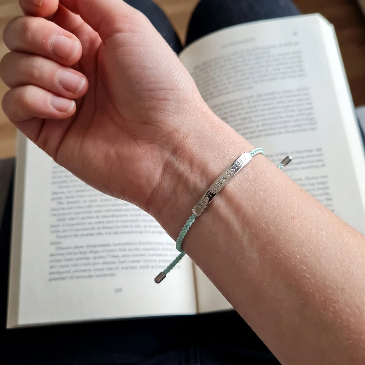 La Menthe, silver bracelet — real size | SKU: lamenthe-wg