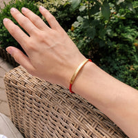 Thumbnail for L'Amour, gold bracelet — real size | SKU: lamour-g