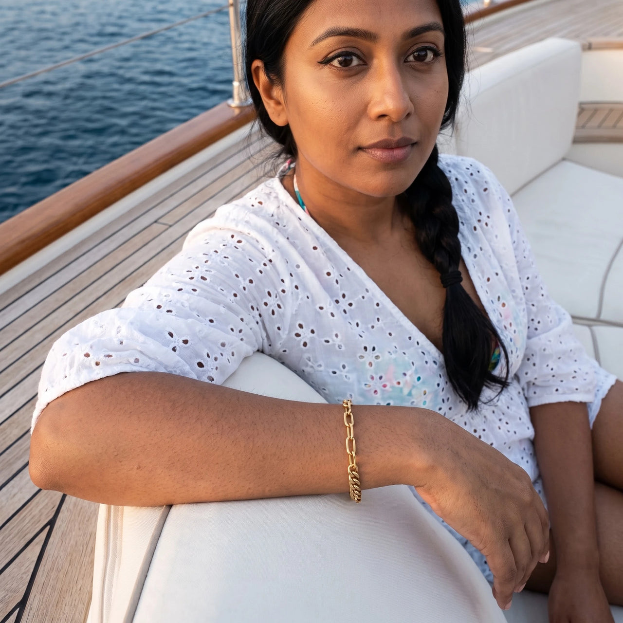 The Double, gold bracelet — leisure | SKU: ledouble