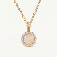 Thumbnail for The Moonstone, gold necklace — packshot | SKU: lelunaire