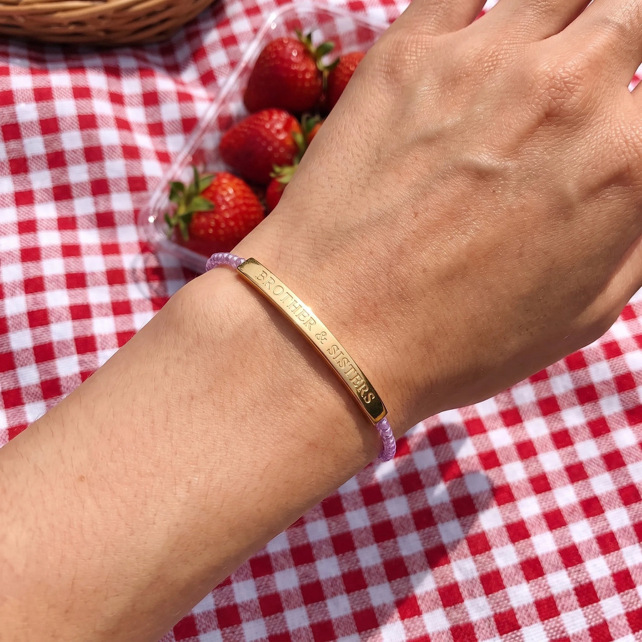 Le Mauve, gold bracelet — real size | SKU: lemauve-g