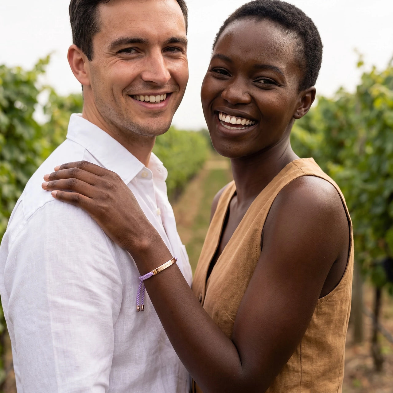 Le Mauve, rose gold bracelet — couple | SKU: lemauve-rg