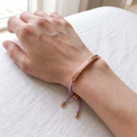 Thumbnail for Le Mauve, rose gold bracelet — real size | SKU: lemauve-rg