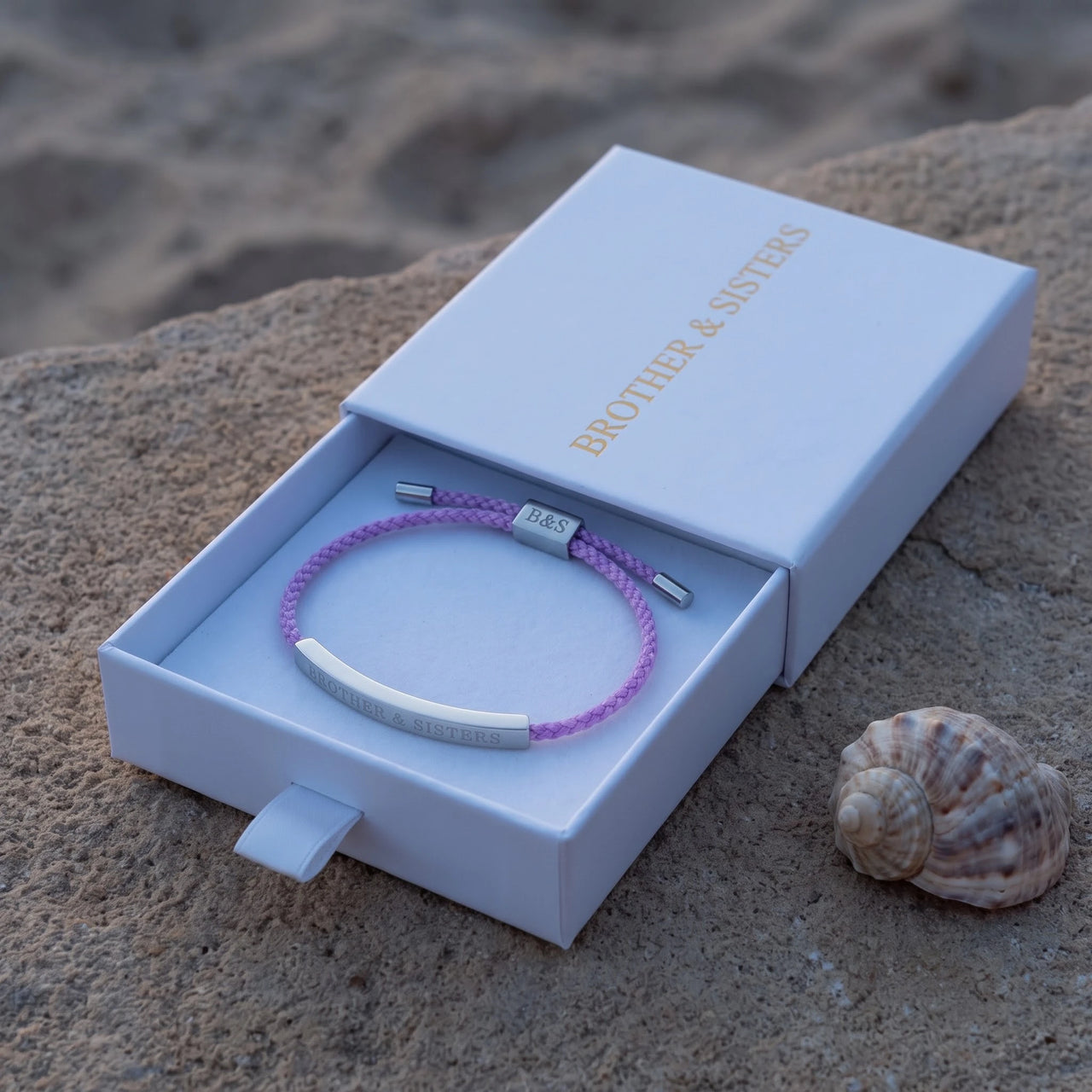 Le Mauve, silver bracelet — gift box | SKU: lemauve-wg