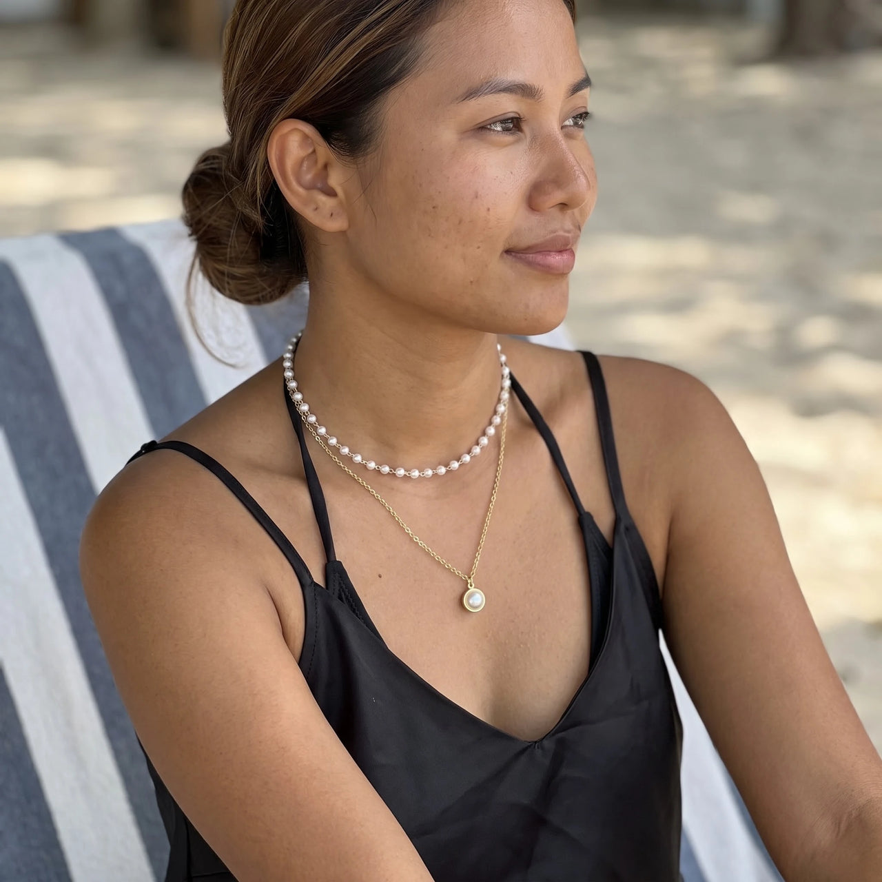 The Pure, gold necklace — leisure | SKU: lepure
