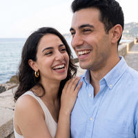 Thumbnail for The Shiny, gold earrings — couple | SKU: lesbrillantes