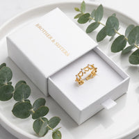 Thumbnail for The Hearts, gold ring — gift box | SKU: lescoeurs