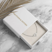 Thumbnail for Bracciale catenina — nella scatola regalo, argento | SKU: 11662607-white-gold