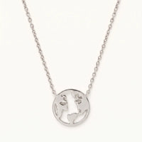 Thumbnail for Collana mondo — foto prodotto su sfondo bianco, argento | SKU: 22173453-white-gold