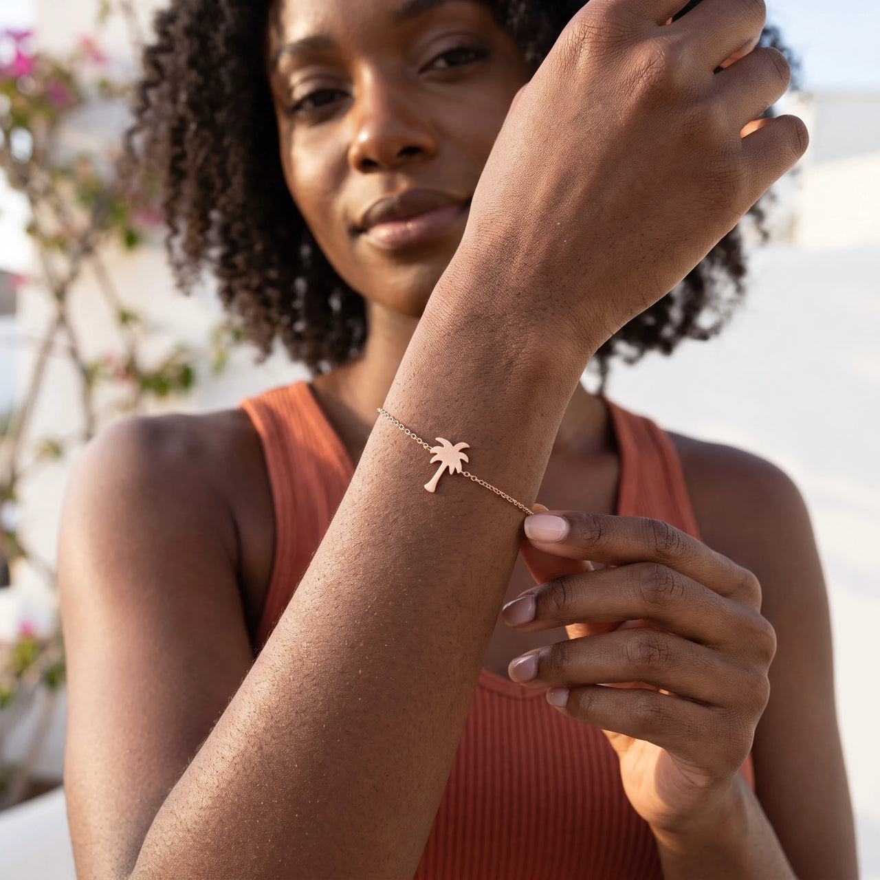Gioielli estivi — foto indossata nei gesti di tutti i giorni, oro rosa | SKU: 7819407-rose-gold-color