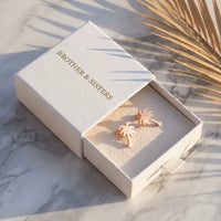 Thumbnail for Orecchini palma — nella scatola regalo, oro rosa | SKU: 10287609-rose-gold-color