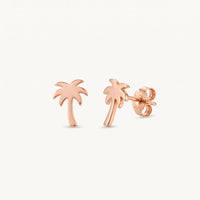 Thumbnail for Orecchini palma — foto prodotto su sfondo bianco, oro rosa | SKU: 10287609-rose-gold-color