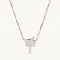 Thumbnail for Collana palma — foto prodotto su sfondo bianco, argento | SKU: 8732822-silver-plated