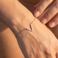 Thumbnail for Bracciale minimal — primo piano dei dettagli, oro rosa | SKU: 9443177-rose-gold