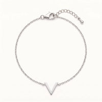 Thumbnail for Bracciale v — foto prodotto su sfondo bianco, argento | SKU: 9443177-white-gold