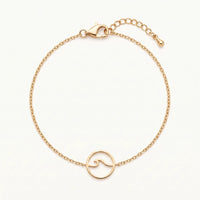 Thumbnail for Bracciale onda — foto prodotto su sfondo bianco, oro | SKU: 17429078-gold